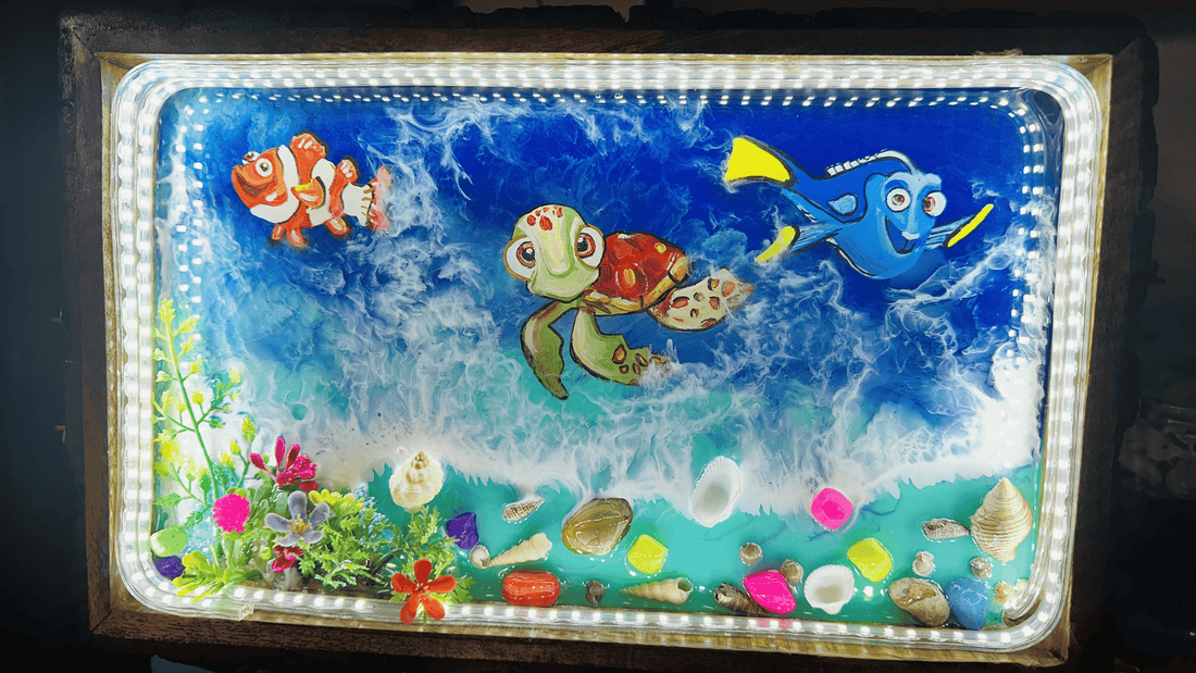 Nemo Fish , Dory Fish & Turtle Resin Serving Tray/ Wall Hanging