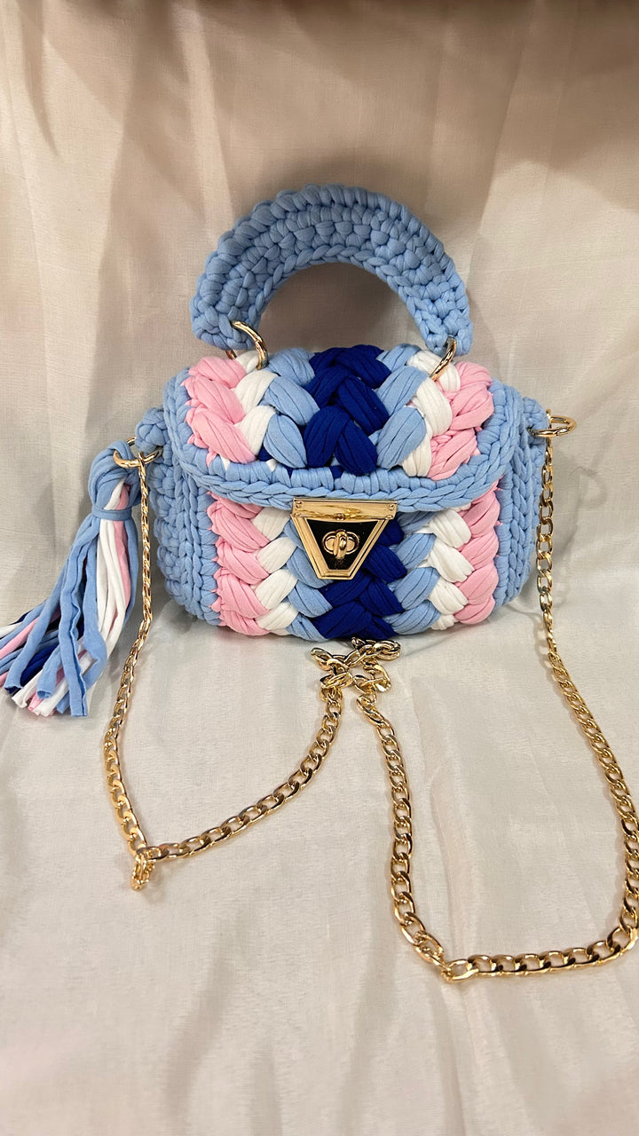 Serenity Twist Multicolor Crochet Bag