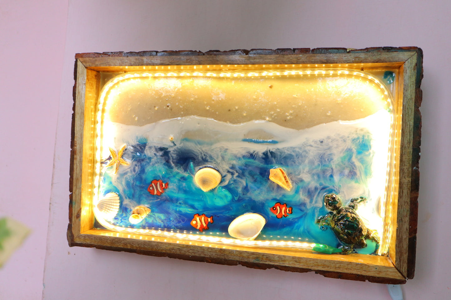 Custom Resin Nemo Fish Name Plate | Ocean Theme  Home Name Plates