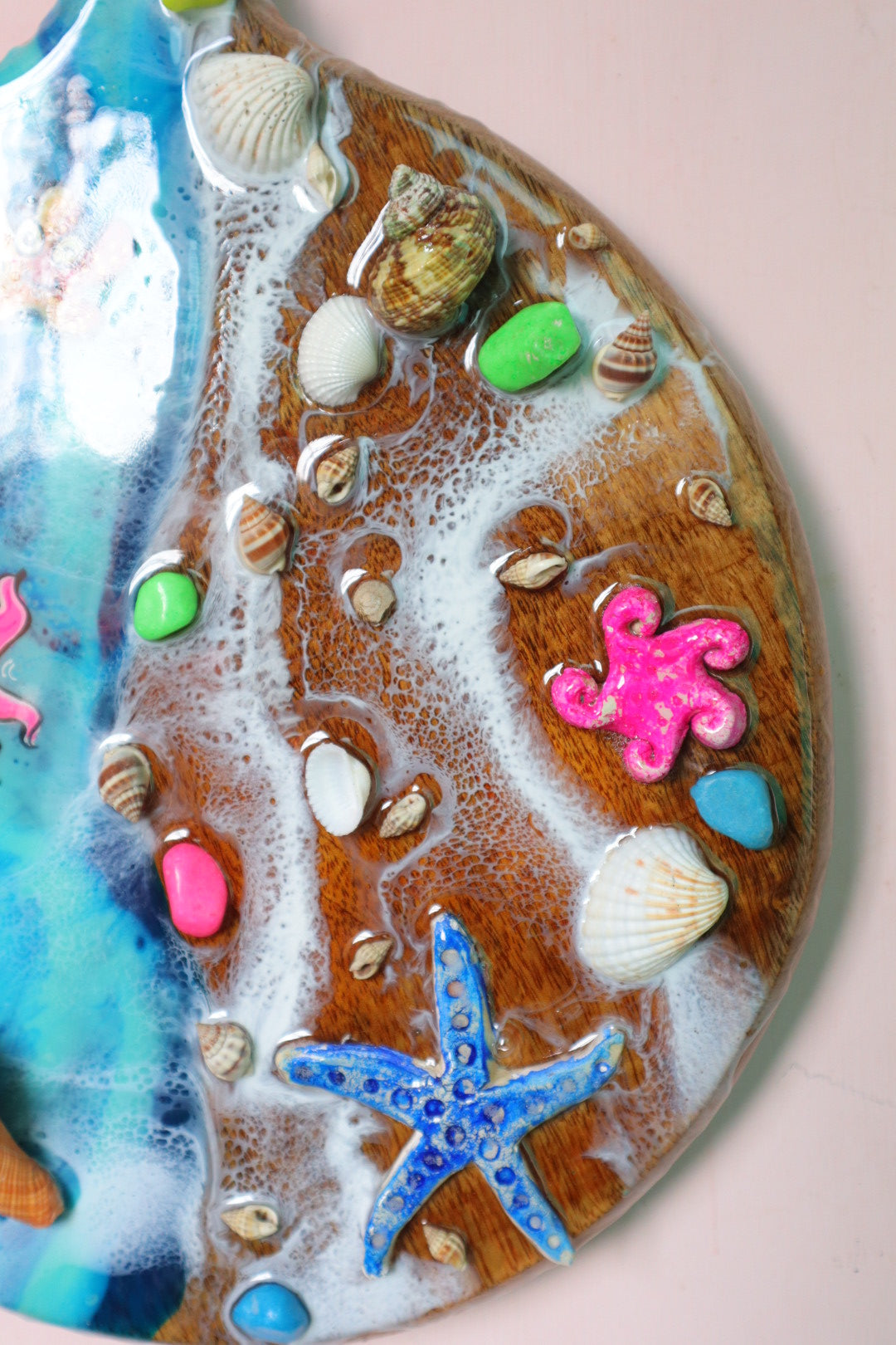 Ocean Delight Resin Art Wall Hanging