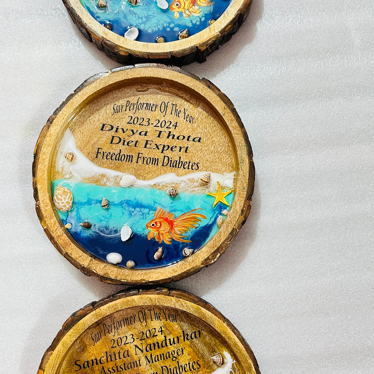 Circle Tray with Personalised Message – Sundervan Stores