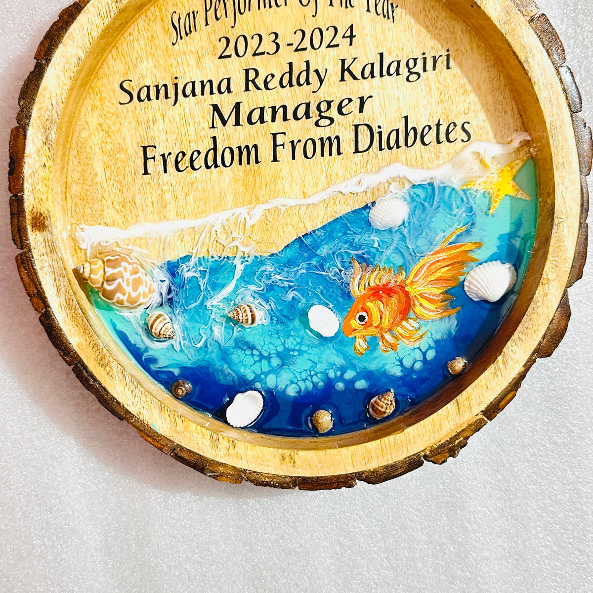 Circle Tray with Personalised Message – Sundervan Stores