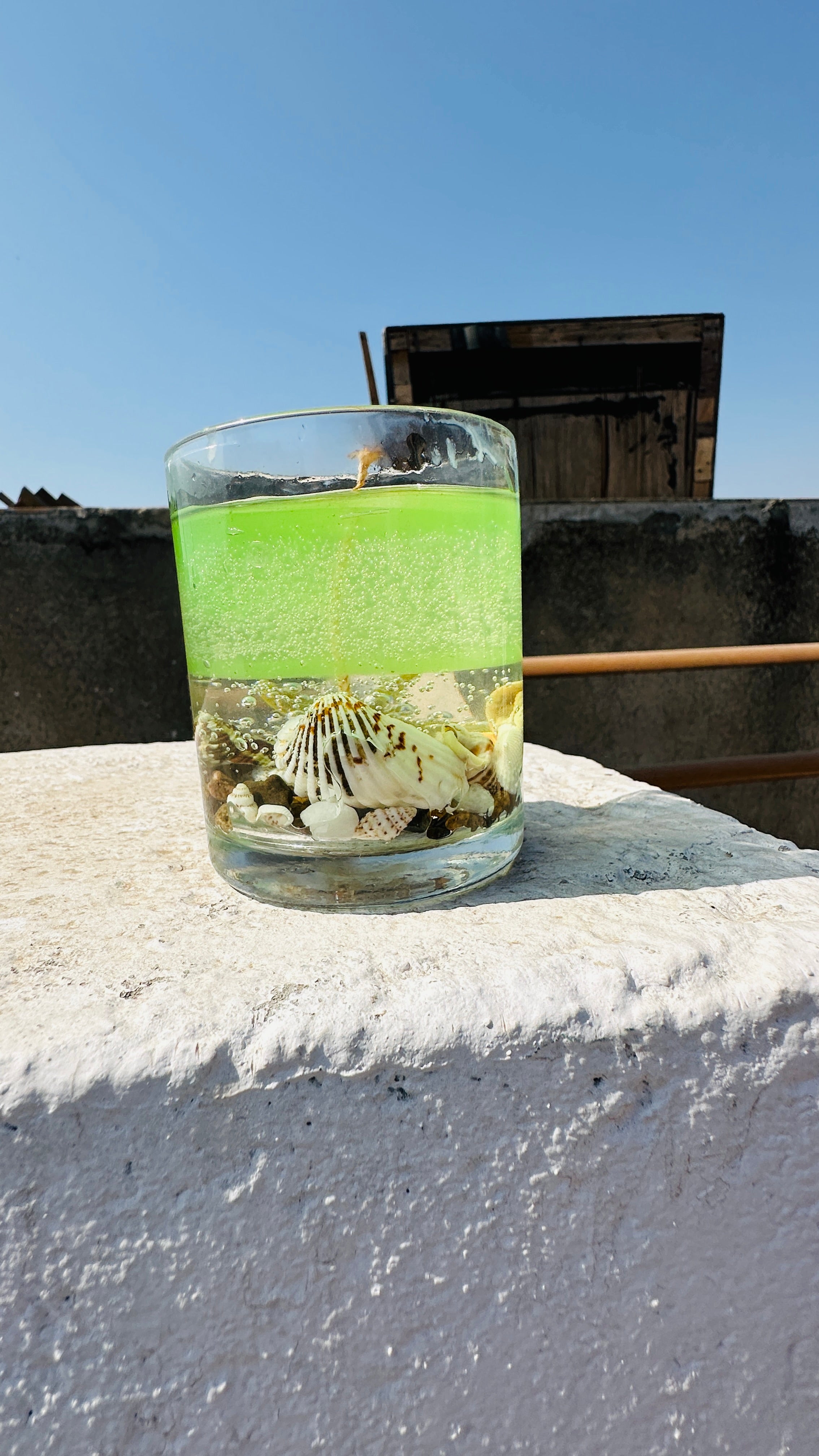 Lime Green  Gel Wax Candle