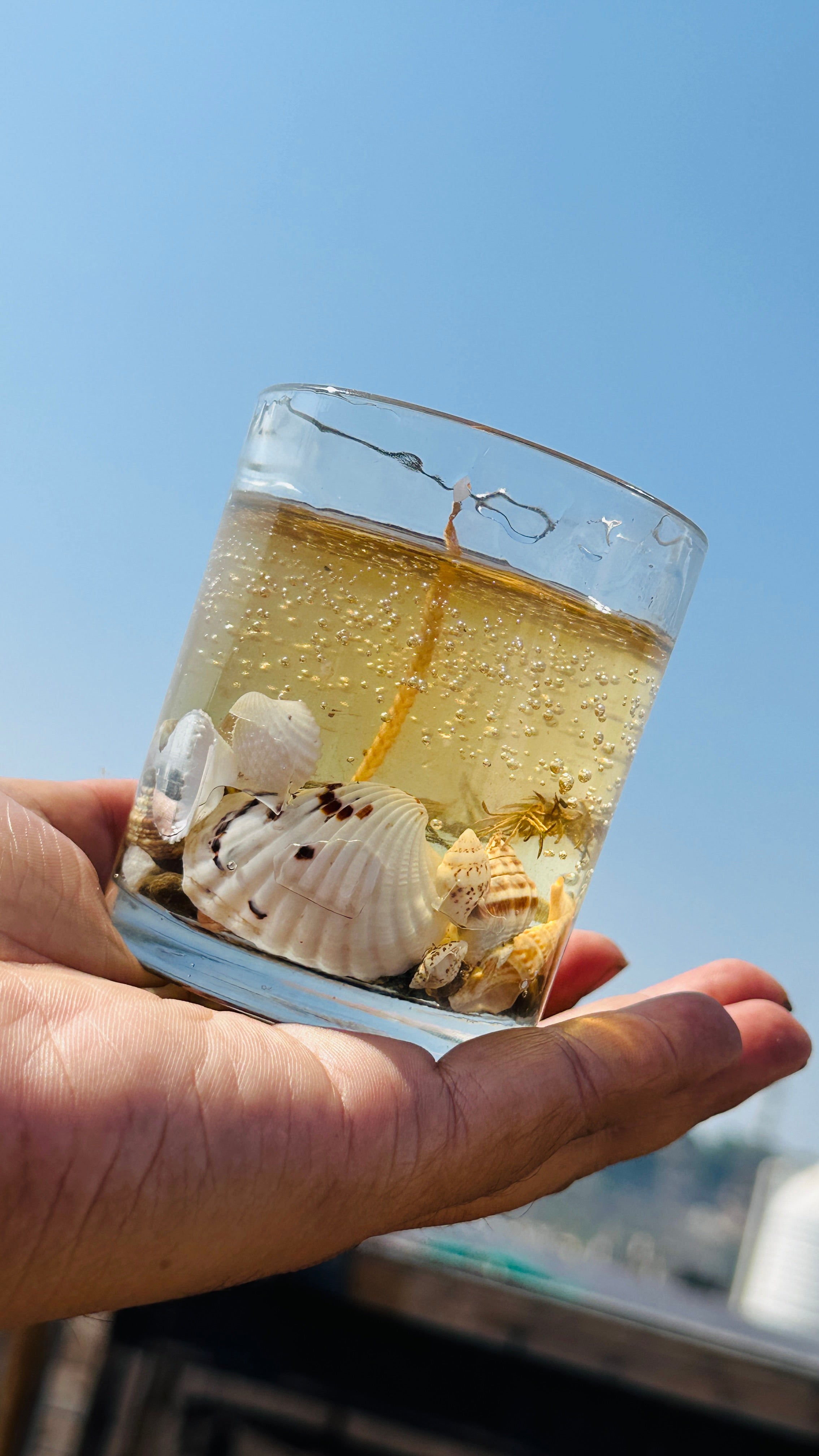 Light Yellow Gel Wax Candle