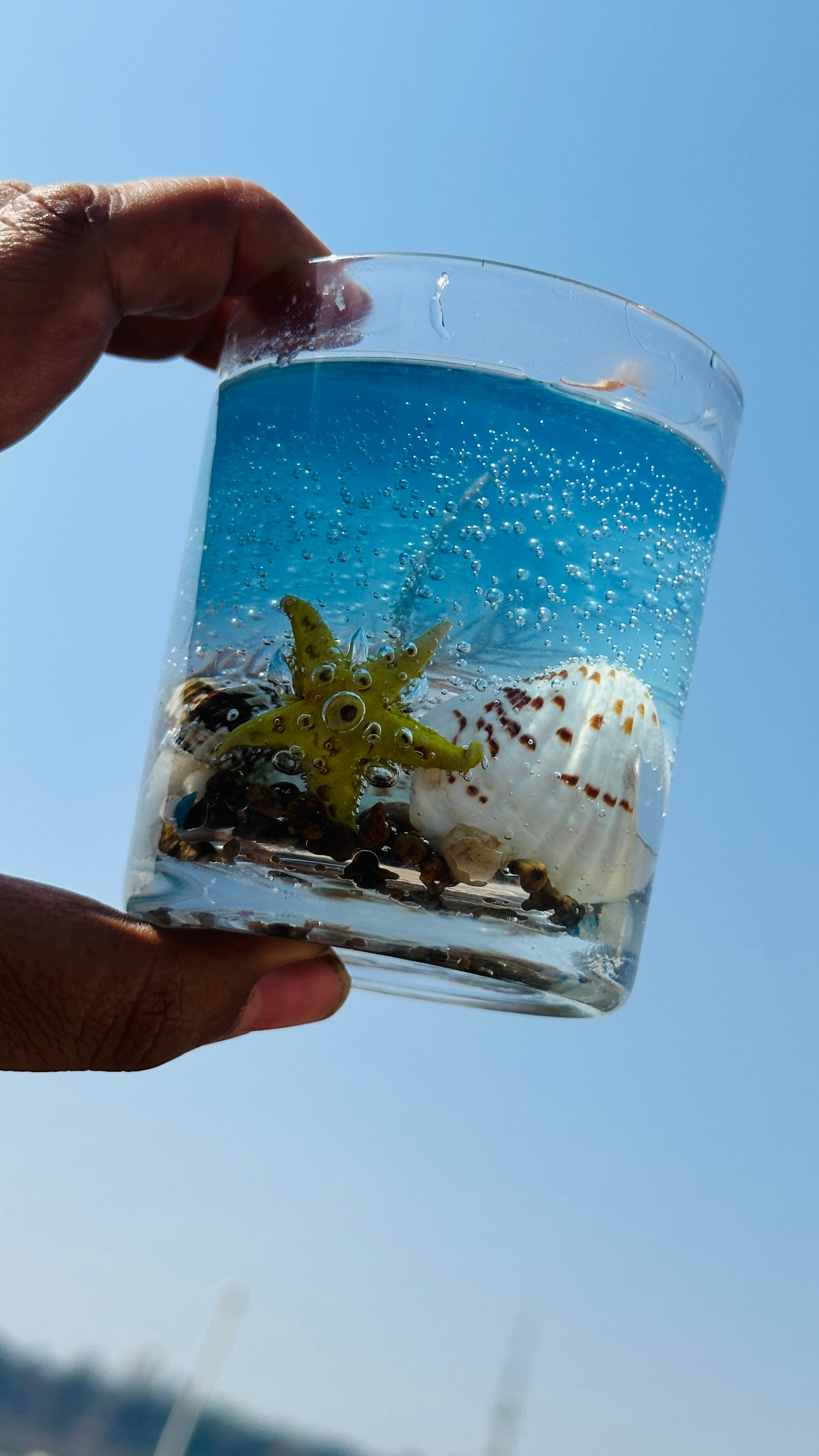 Ocean Blue Gel Wax Candle