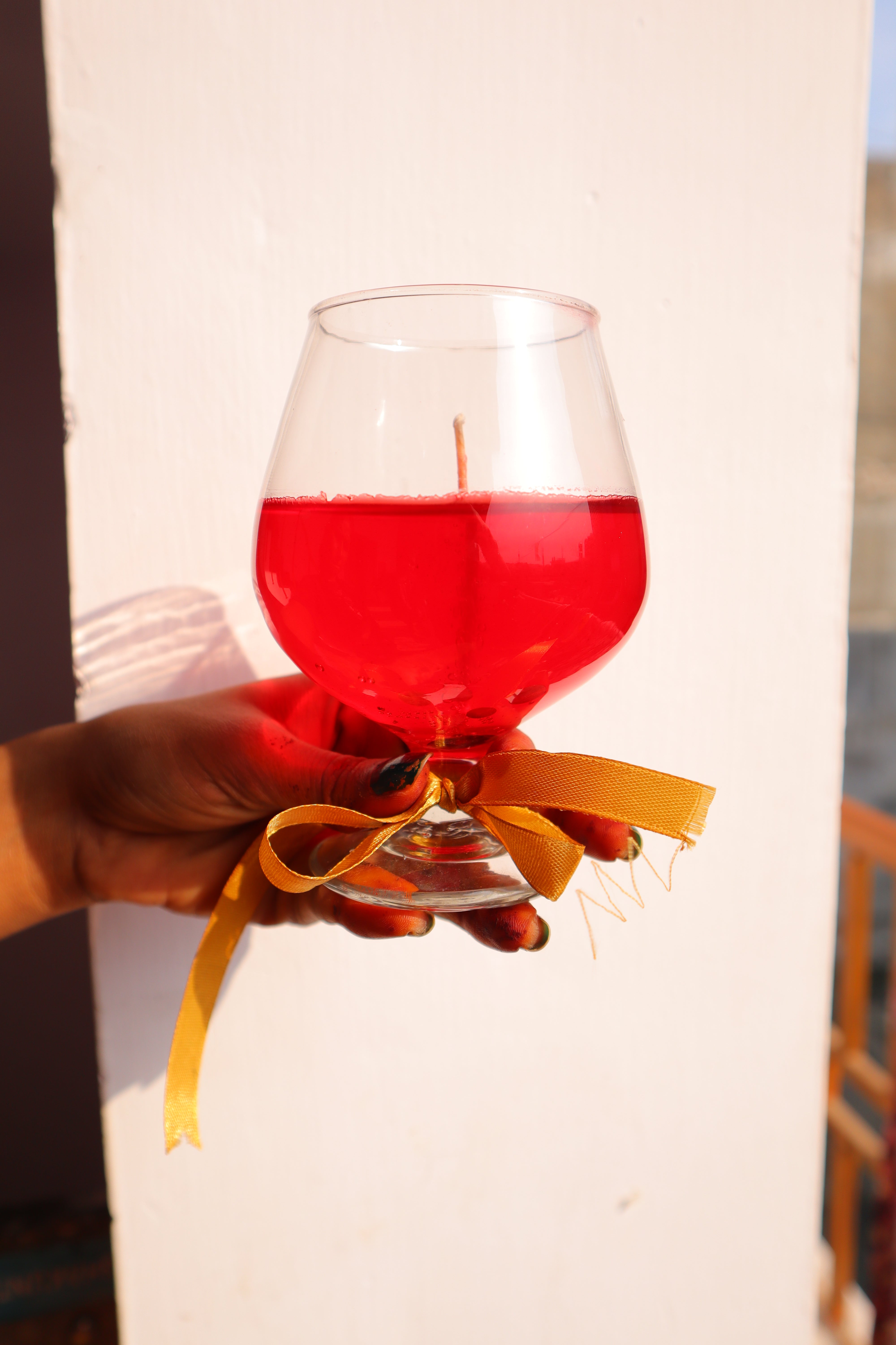 Red Wine Gel Wax Candle