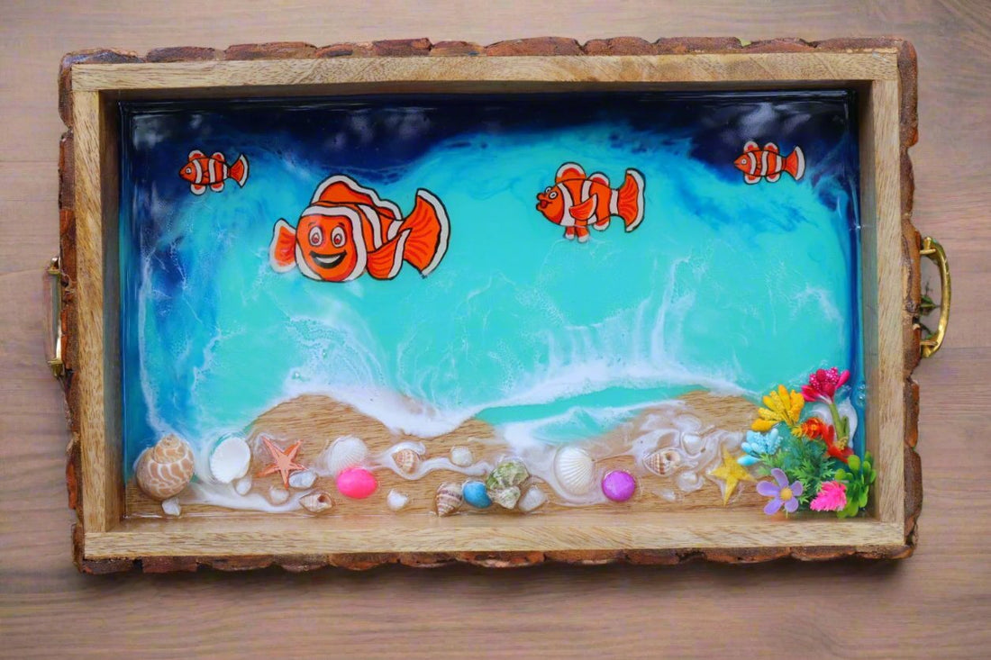 NEMO Fish Rectangle  Resin Serving Tray