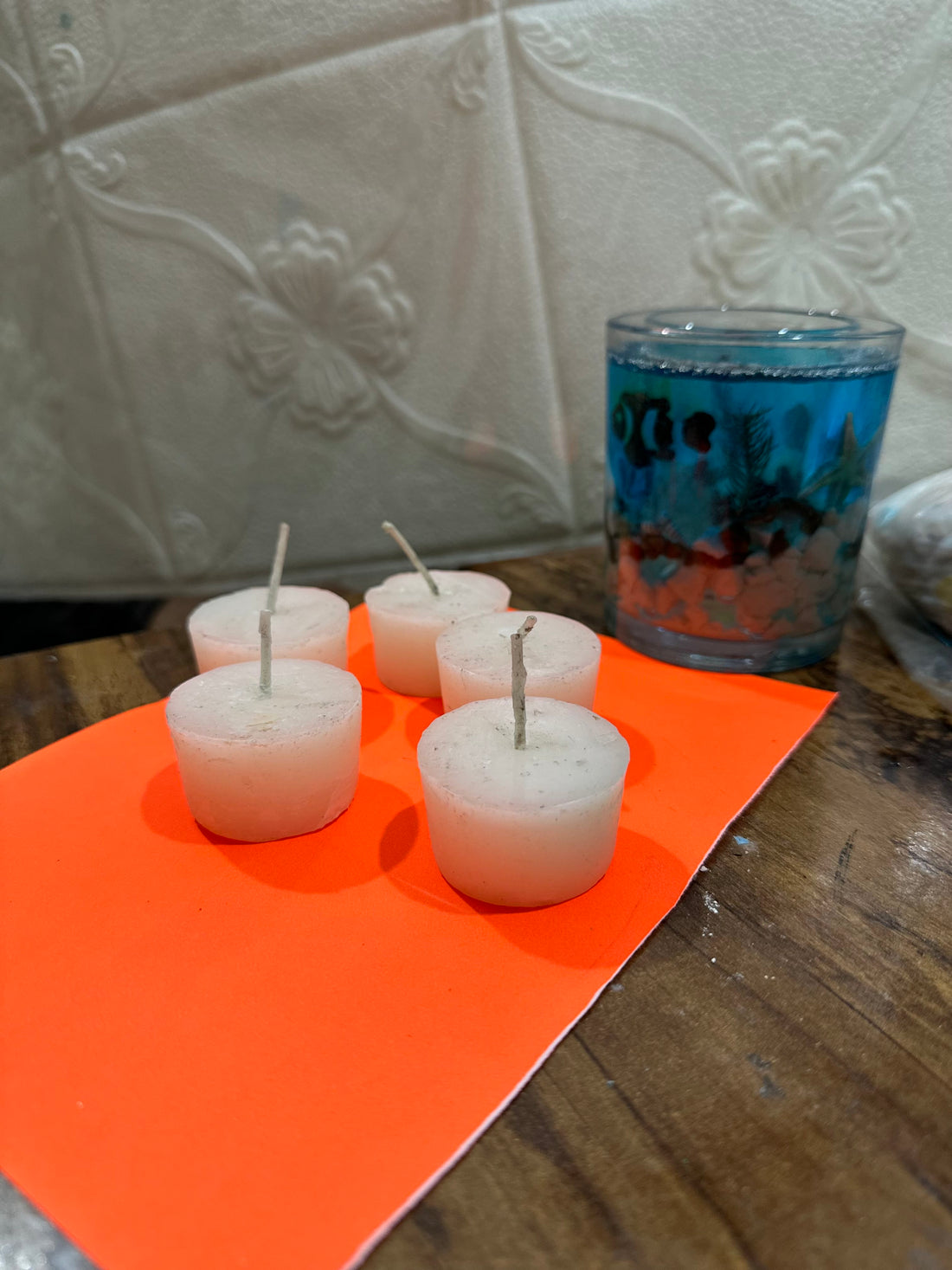 Set of 5 Handmade Candles | Candles for Ocean Candle Holder