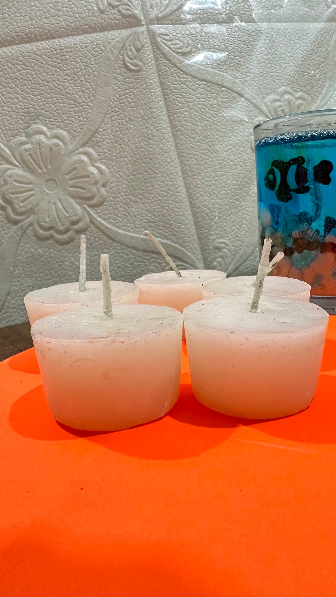 Set of 5 Handmade Candles | Candles for Ocean Candle Holder