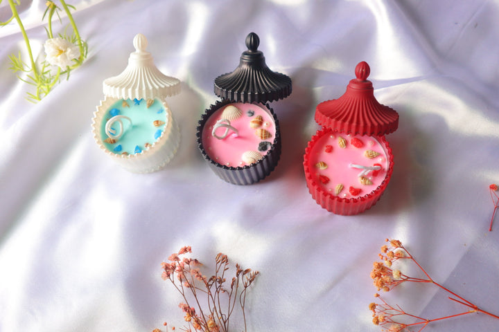 Sea Shell Decor | Set of 3 Handmade Scented Candles