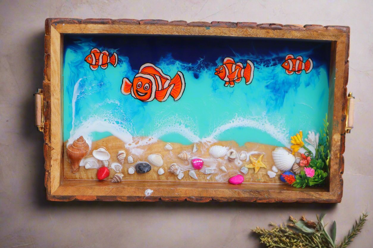 NEMO Fish Rectangle  Resin Serving Tray