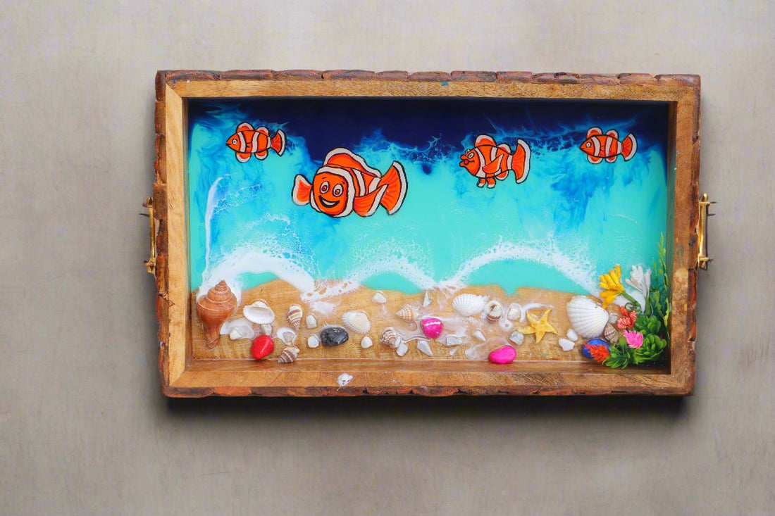 NEMO Fish Rectangle  Resin Serving Tray