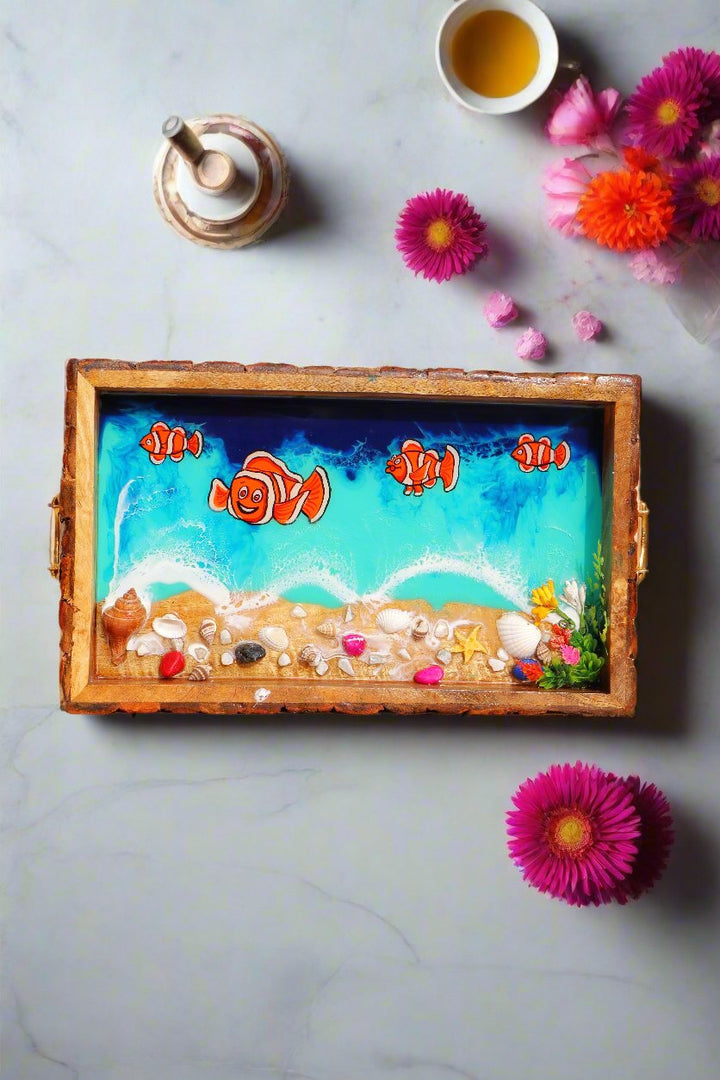 NEMO Fish Rectangle  Resin Serving Tray