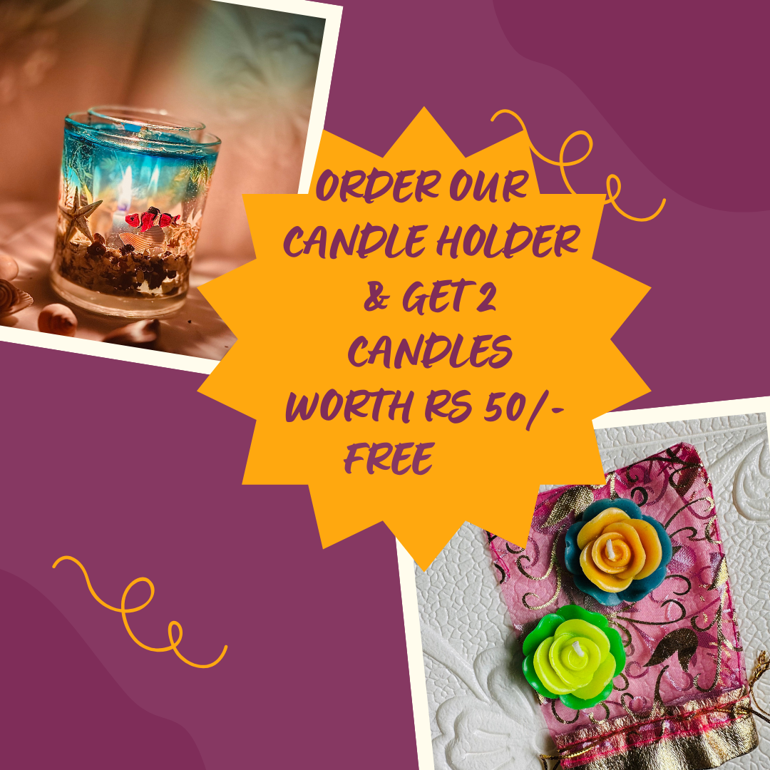 Ocean Theme Resin Candle Holder |  Epoxy Candles