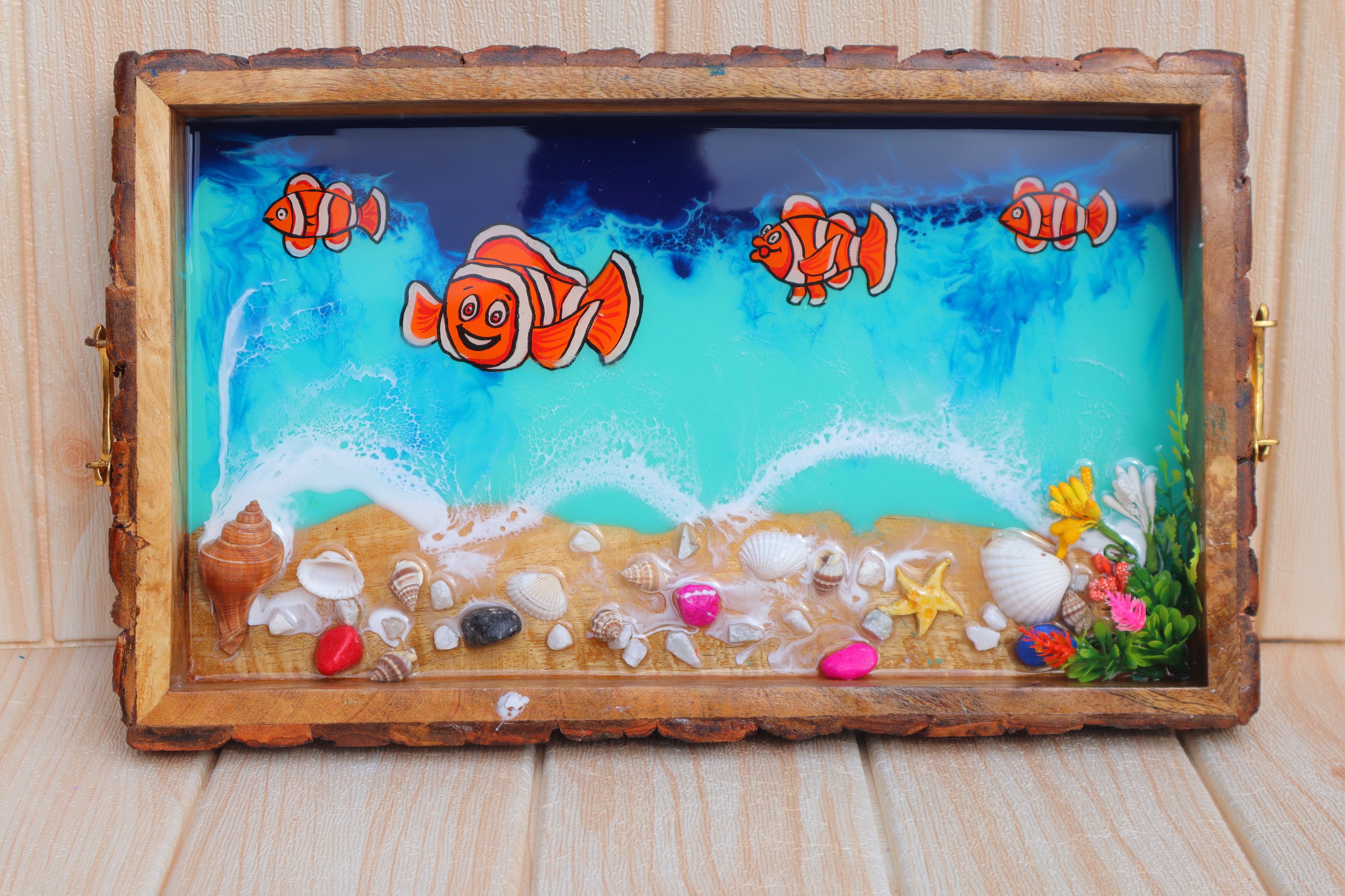 NEMO Fish Rectangle  Resin Serving Tray