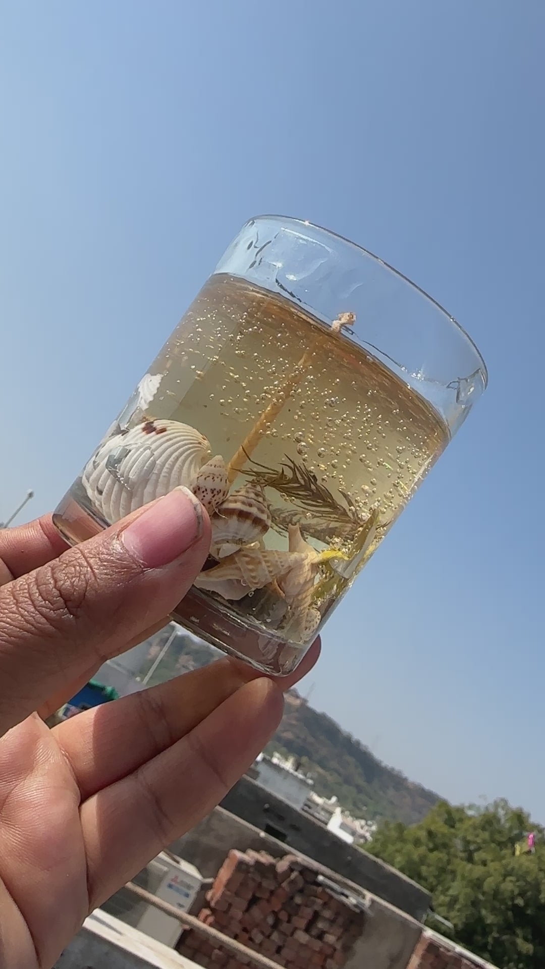 Light Yellow Gel Wax Candle